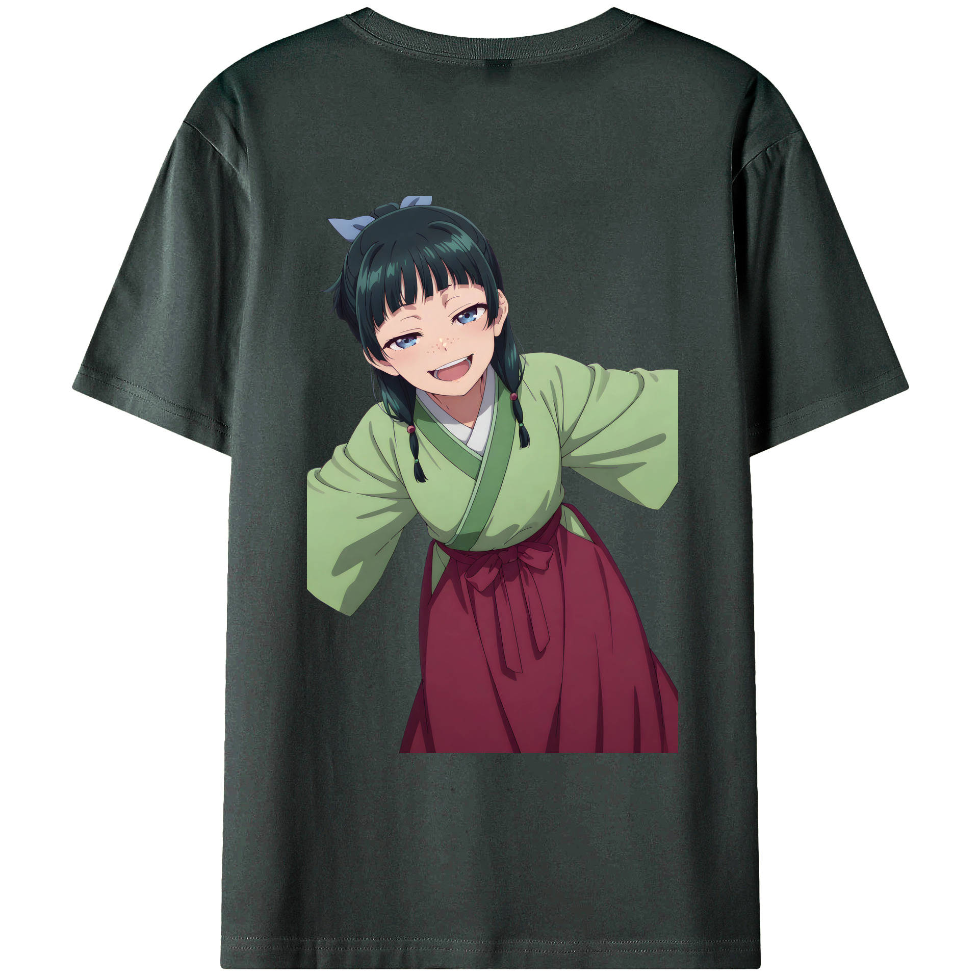 （画像用） 薬屋のひとりごと The Apothecary Diaries 綿100％ メンズ半袖Tシャツ（バックプリント） 通気性